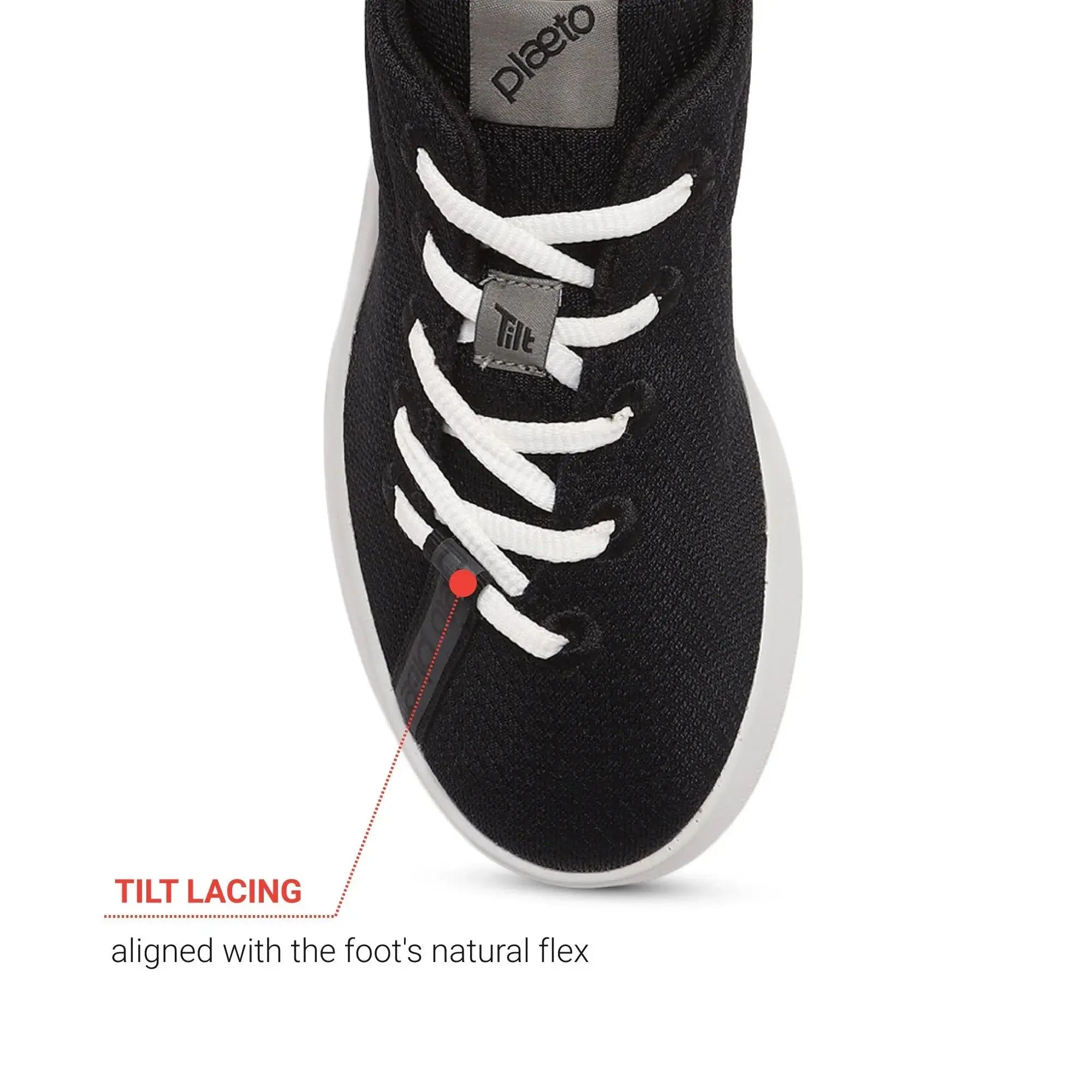 Women’s Aura Black Casual Shoes Plaeto