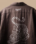 Brown Tiger Fury Resort Shirt