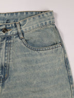 80s Cool Blue Tinted Super Wide Leg Jeans Stylish Wodrobe