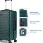 Stark+Verve Combo | Green | Medium Hard Luggage with Duffle Bag
