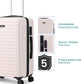 Stark+Verve Combo | Ivory | Medium Hard Luggage with Duffle Bag
