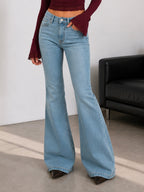 Premium Arctic Blue Washed Bootcut Jeans