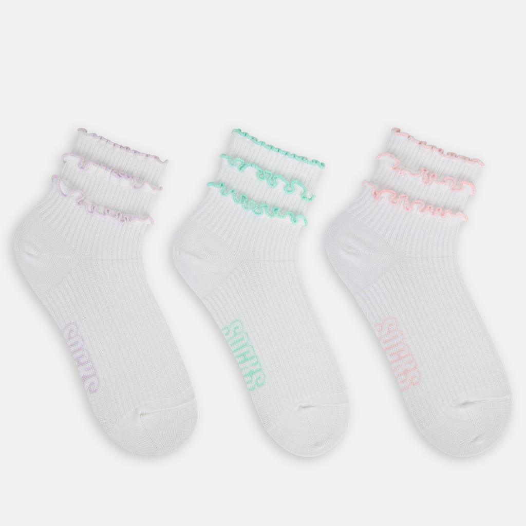 Women’s Frilled High Ankle Socks SocksXpress