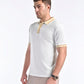 Smooth-Touch Contrast Polo in White