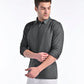 Conquest Ash Grey Linen Blend Shirt