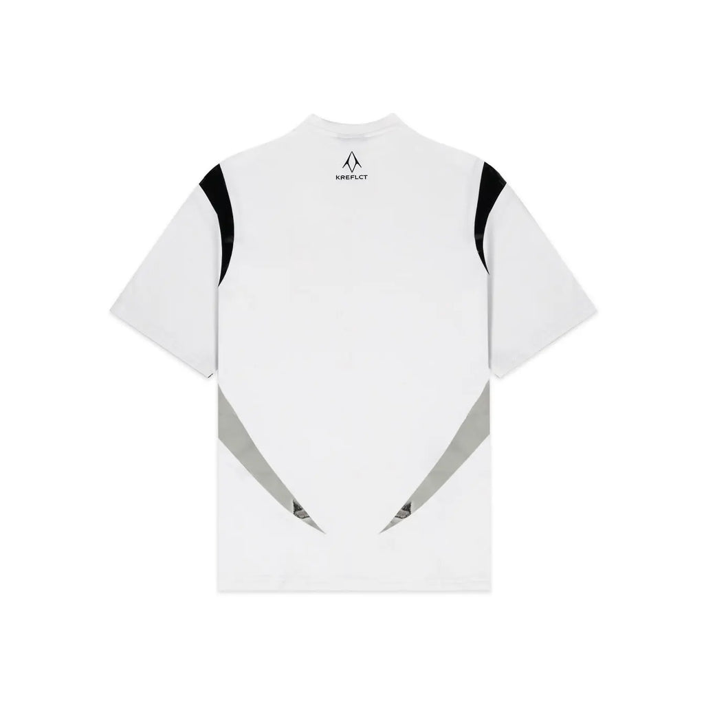 Unisex White Round Neck Rager T-Shirt Kreflct