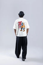 "Caught You Looking" Printed White T-Shirt