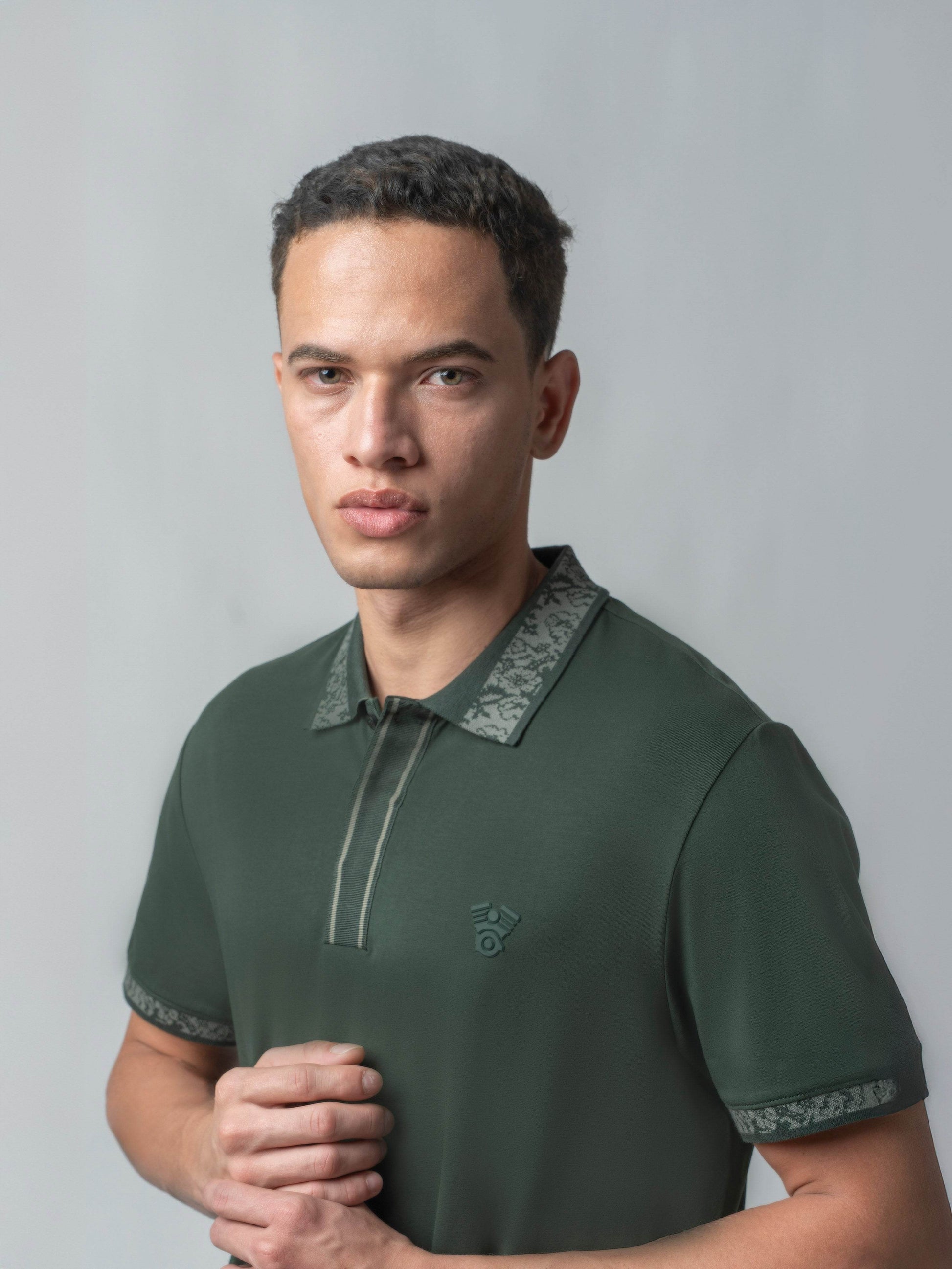 Green polo tshirt for men 