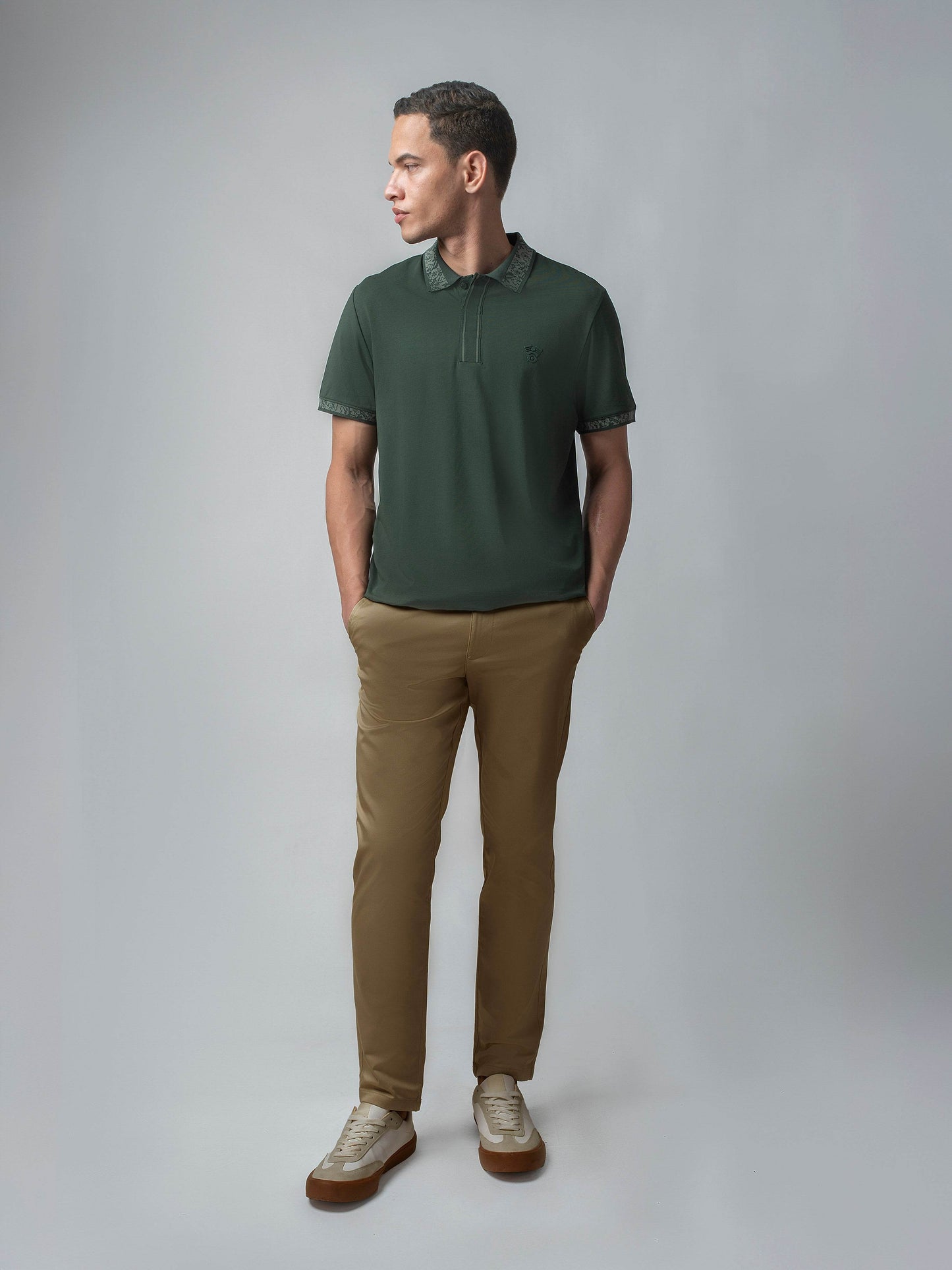 Green polo tshirt for men 