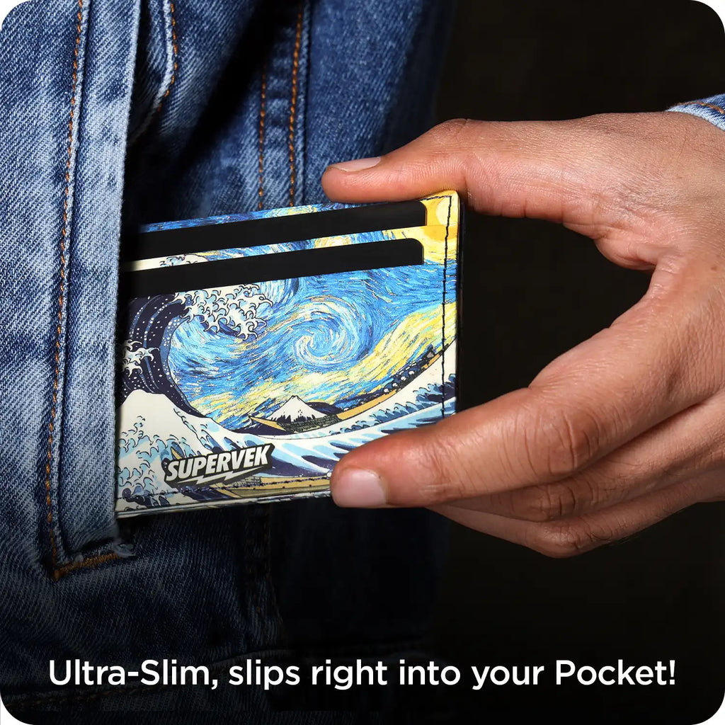 Starry Wave Card Holder