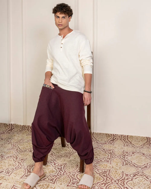 Aladdin Low Crotch Harem Pants House of Pure Eco