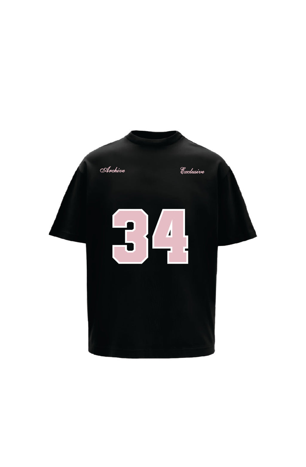 Reimagined Printed Black Oversized T-Shirt Main Character