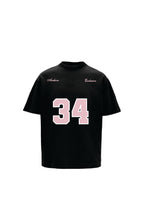Reimagined Printed Black Oversized T-Shirt Main Character