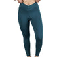 Carbon Crossband Legging (Deep Teal)
