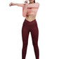 Carbon Crossband Legging (Sangria)