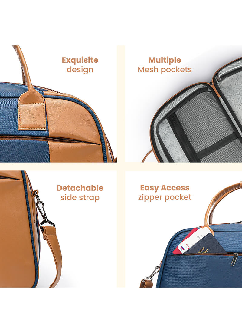 Verve & Flux Combo | Blue | Premium Duffle with Fanny Pack