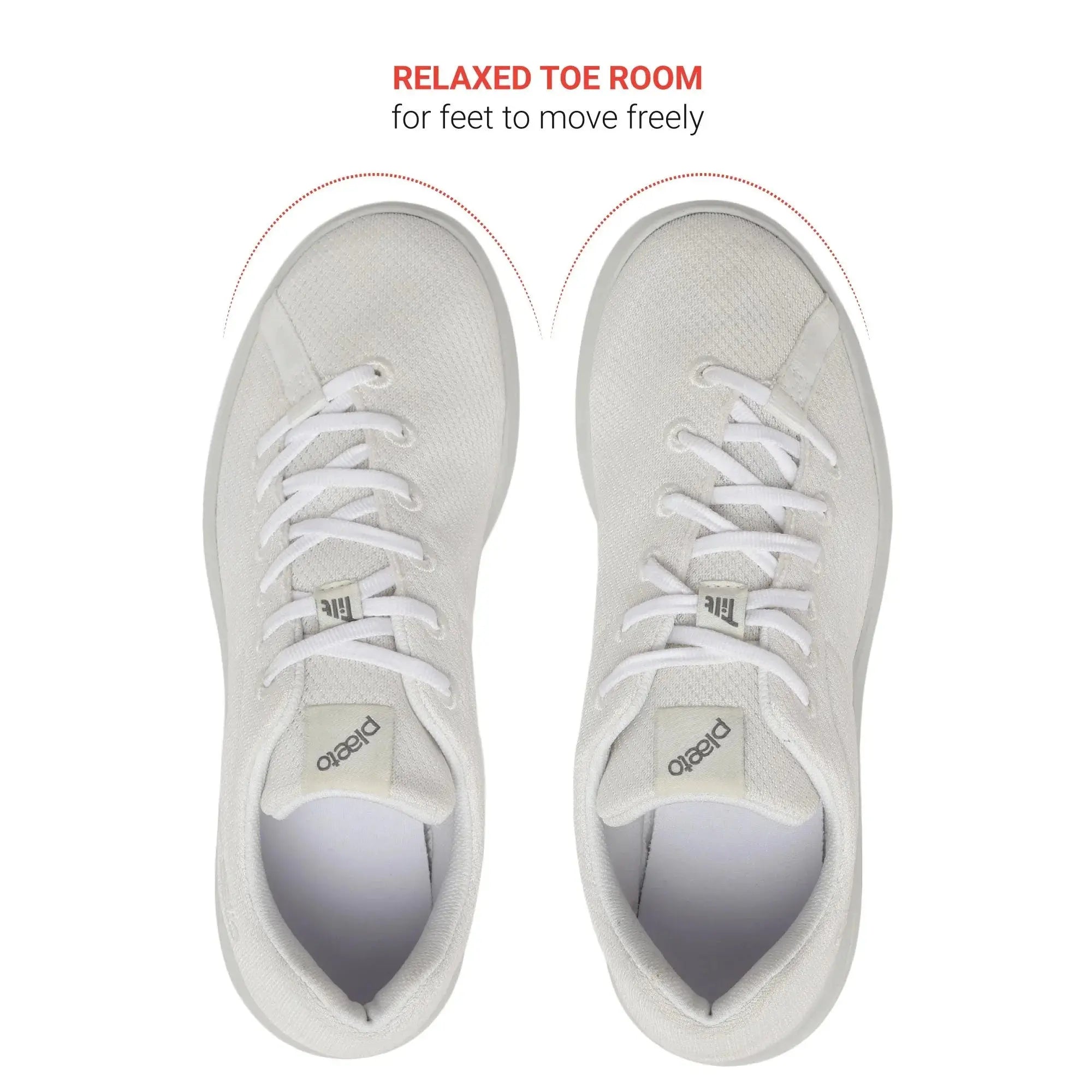Men’s Classic White Casual Shoes Plaeto