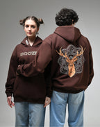 Oversized Mandala Vector Deer Hoodie Boozee