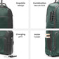 Jetson | Green | Laptop Trolley Backpack