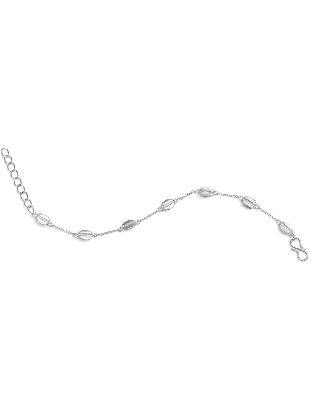 Silver Bean Bracelet