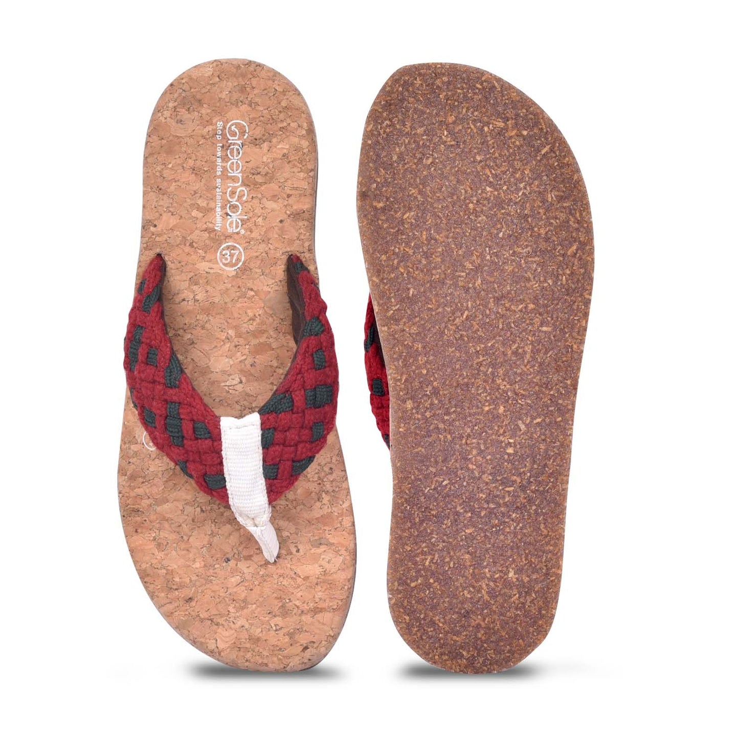 Greensole Alfa Scarlet Women's Slippers - Red