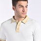 Smooth-Touch Contrast Polo in White