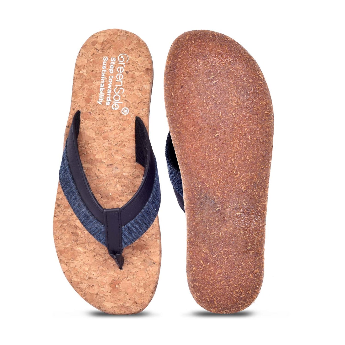 Greensole Blue Whale Unisex Slippers - Navyblue