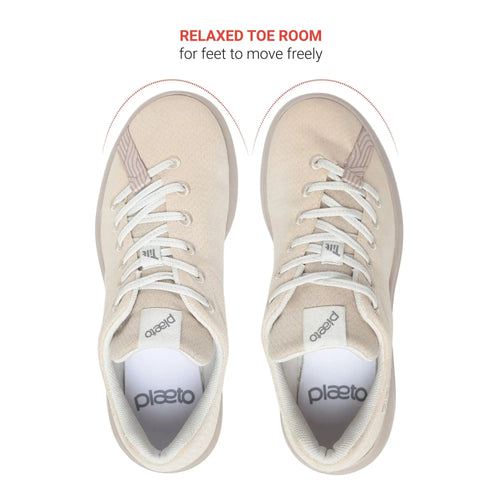 Beige Aura Training Shoes for Women Plaeto