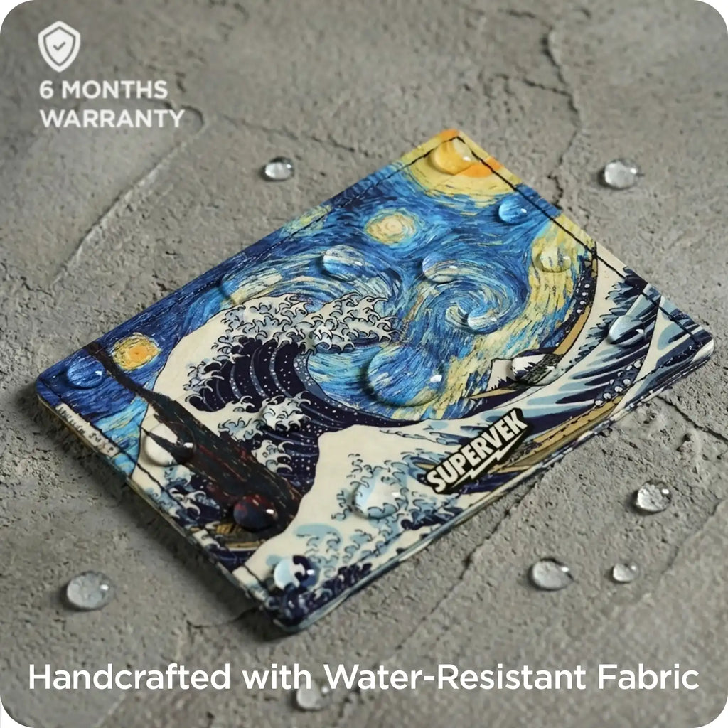 Starry Wave Card Holder