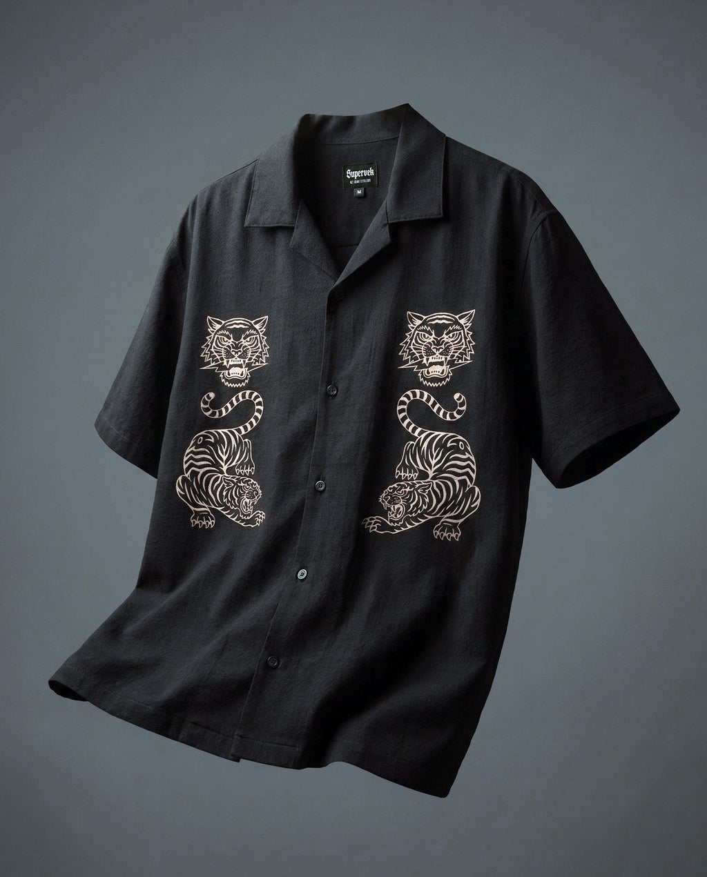 Black Tiger Fury Resort Shirt