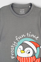Cozy Penguin Pajama Set for Family Nap Chief