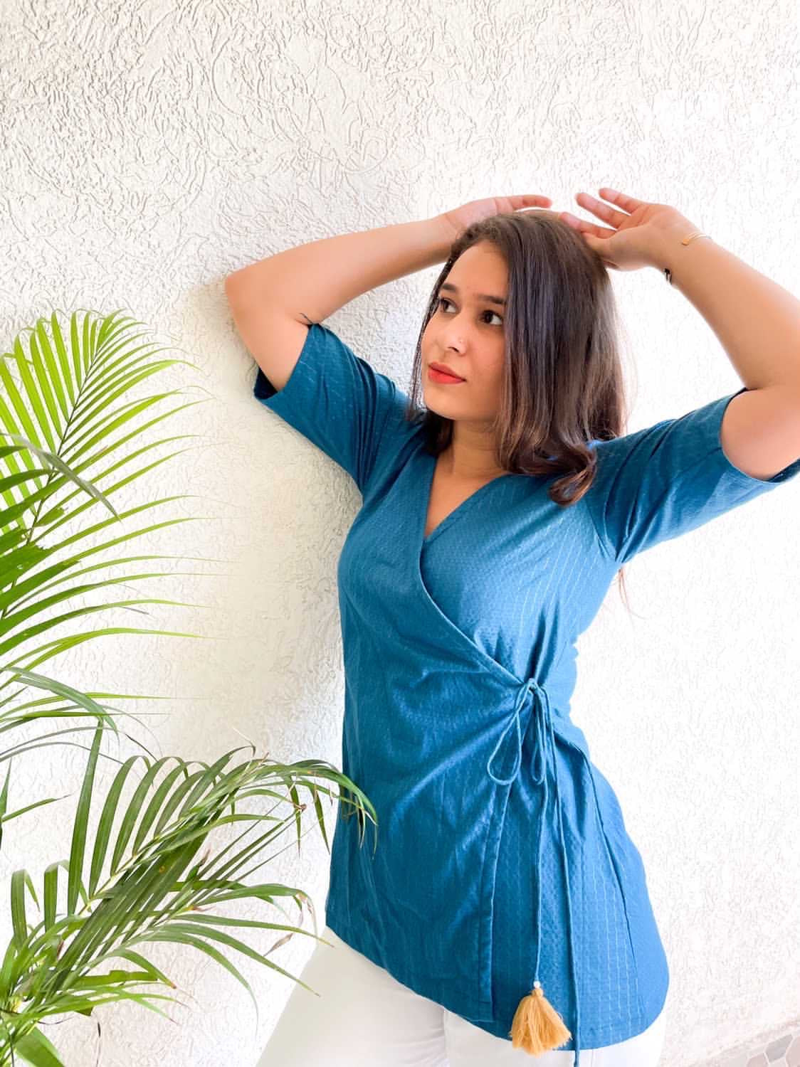 MOH  The eternal dhaga- Summer Angrakha Top