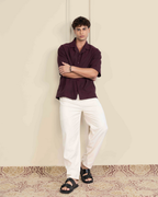 Wineberry Relaxed Co-ord Set House of Pure Eco
