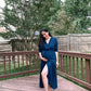 Moh The eternal dhaga – YALE BLUE WRAP DRESS