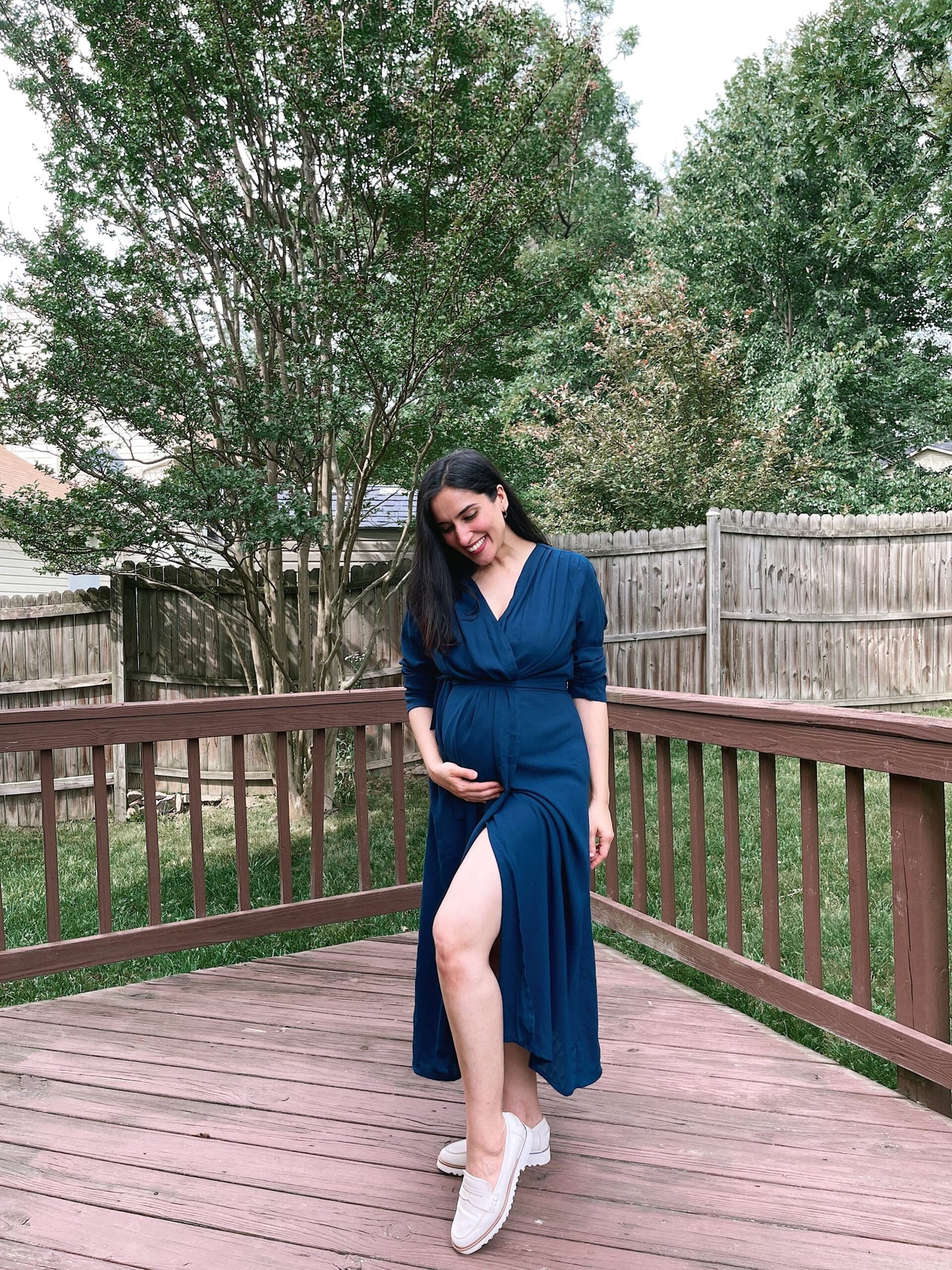 Moh The eternal dhaga – YALE BLUE WRAP DRESS