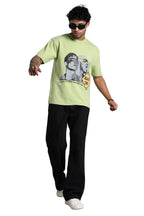 Green Dead End Oversized Printed T-shirt