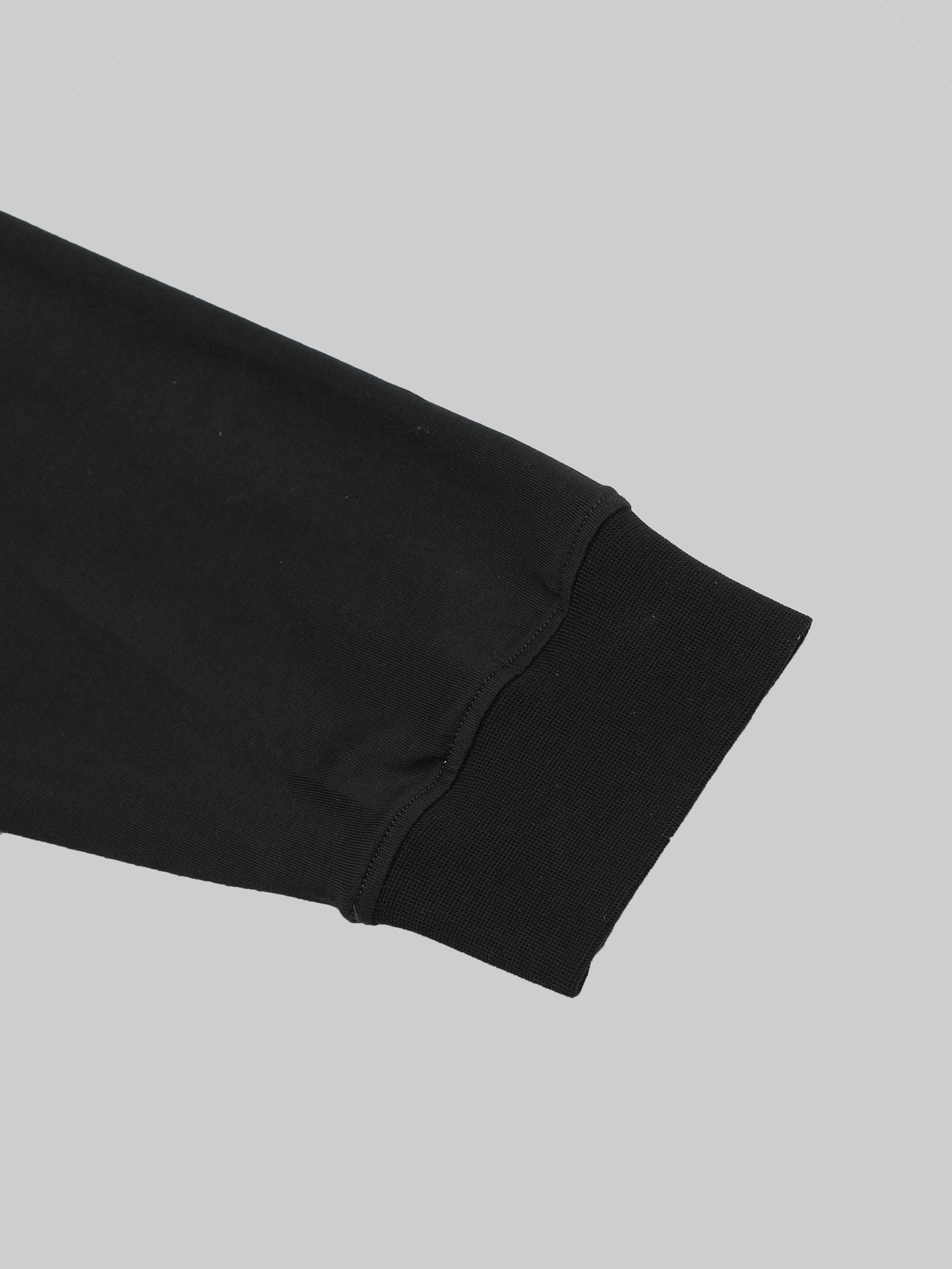 Regular-fit Full-Sleeve T-shirt in Supima Cotton Lycra with Digital Flock and DTF Print Detailing - Dark Olive
