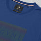 Regular-fit Full-Sleeve T-shirt in Supima Cotton Lycra with Rainbow Reflective Print Detailing - Dark Blue