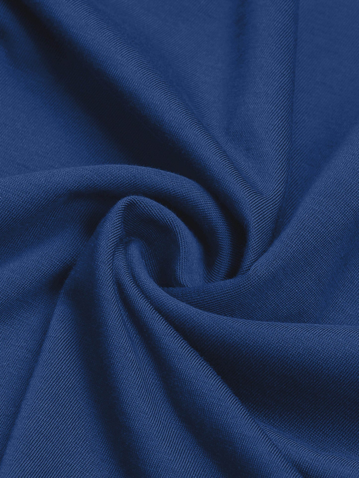 Regular-fit Full-Sleeve T-shirt in Supima Cotton Lycra with Rainbow Reflective Print Detailing - Dark Blue