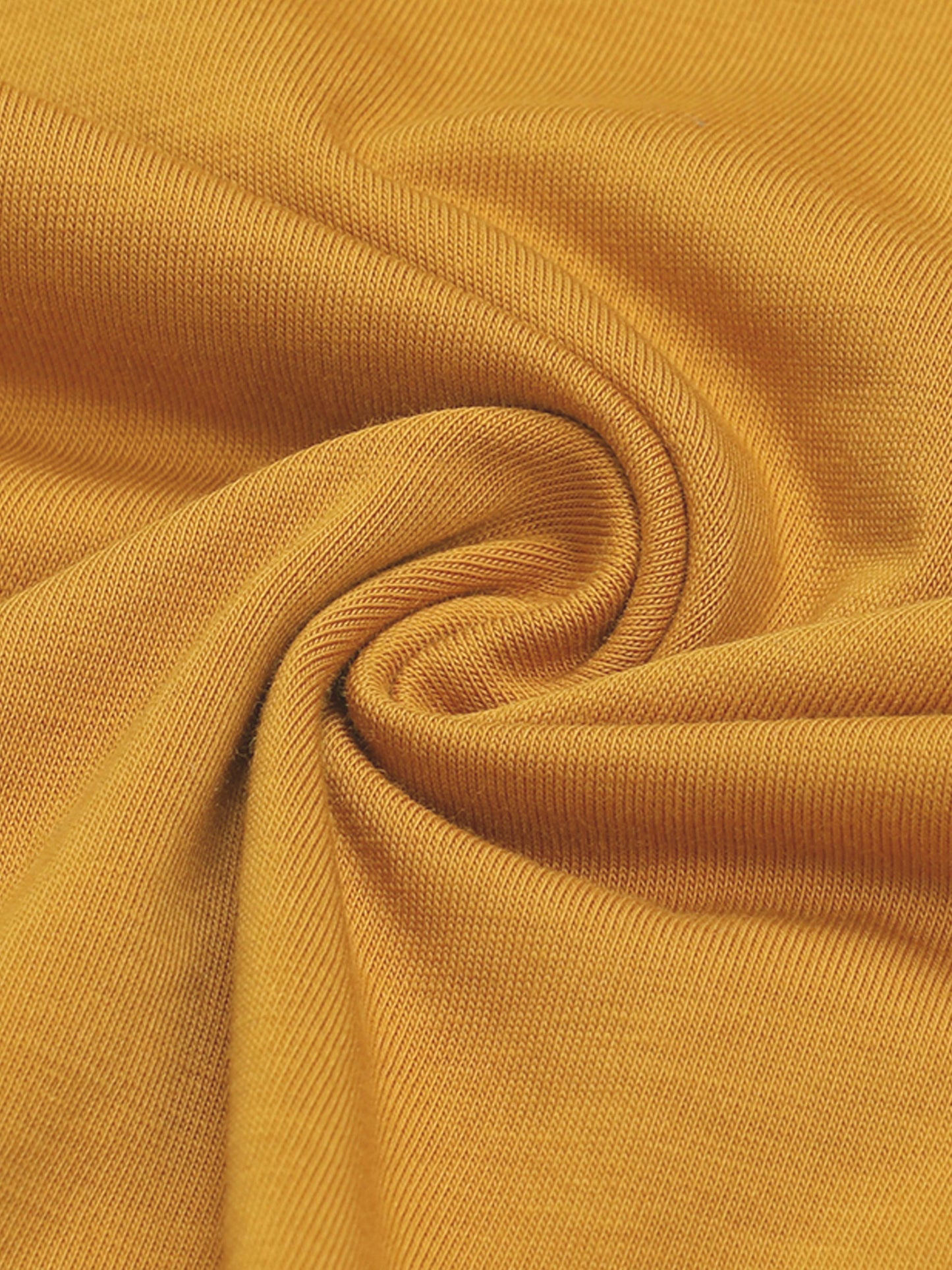 Regular Fit T-shirt in Supima Cotton Lycra with Non-PVC Print and Chest Embroidery Featuring Branded Artwork Play - Mustard