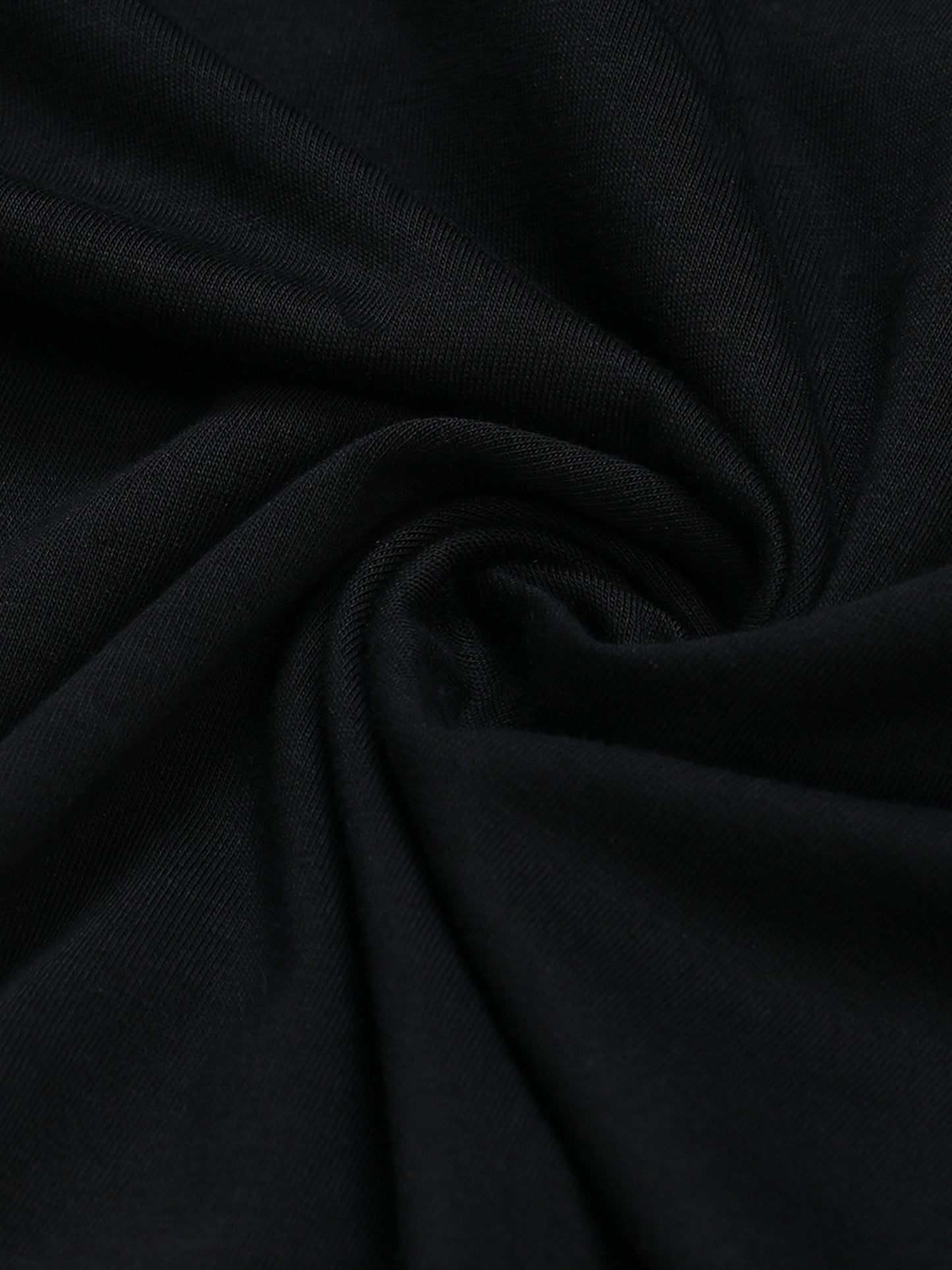 Regular-fit Full-Sleeve T-shirt in Supima Cotton Lycra with HD and Non-PVC Chest Print - Black