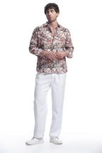 Monet Grey Rose Floral Print Shirt – I’M HERE — inspired by Claude Monet