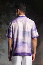Rare Purple Roselette | Half Sleeve Shirt