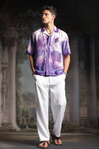 Rare Purple Roselette | Half Sleeve Shirt