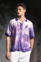 Rare Purple Roselette | Half Sleeve Shirt