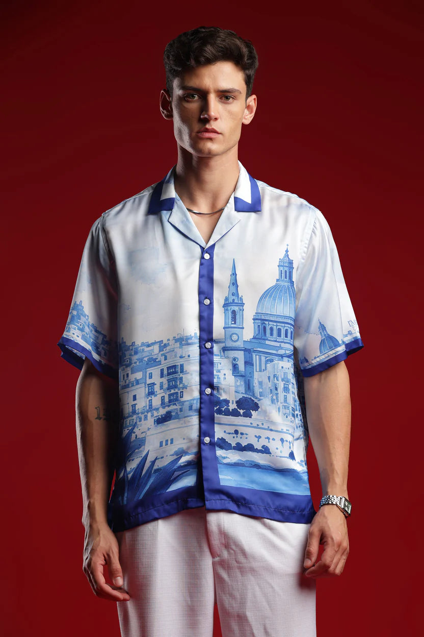 Amalfi Coast Italy Resort Printed Shirt