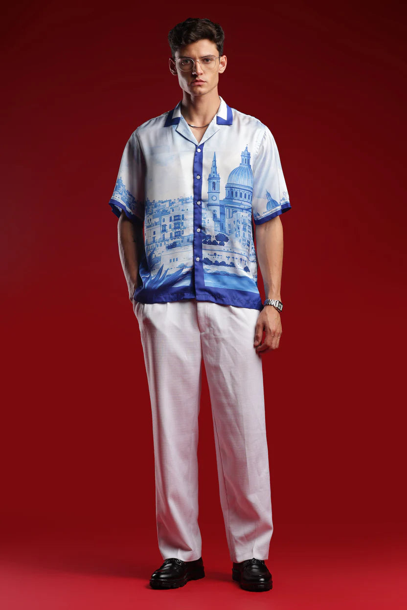 Amalfi Coast Italy Resort Printed Shirt