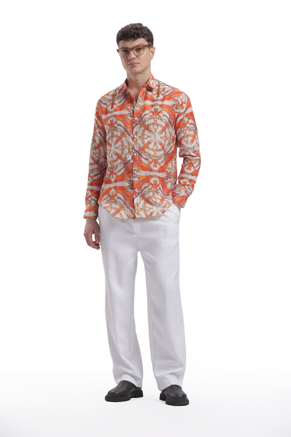 I'MHERE Essentials Orange Street full sleeve shirt
