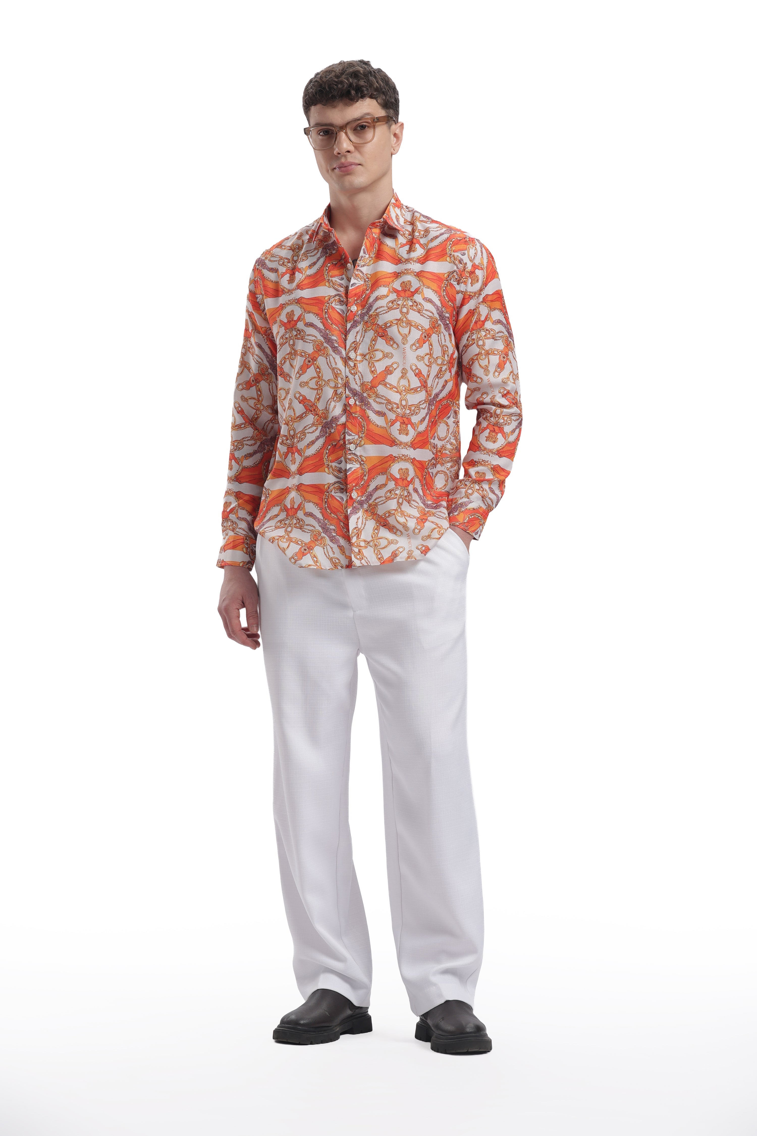 I'MHERE Essentials Orange Street full sleeve shirt