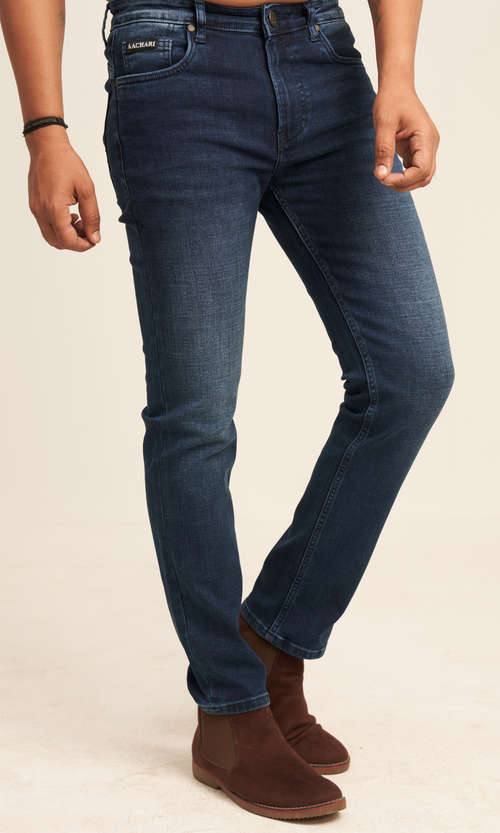 Blue Wash Straight Fit Aachari